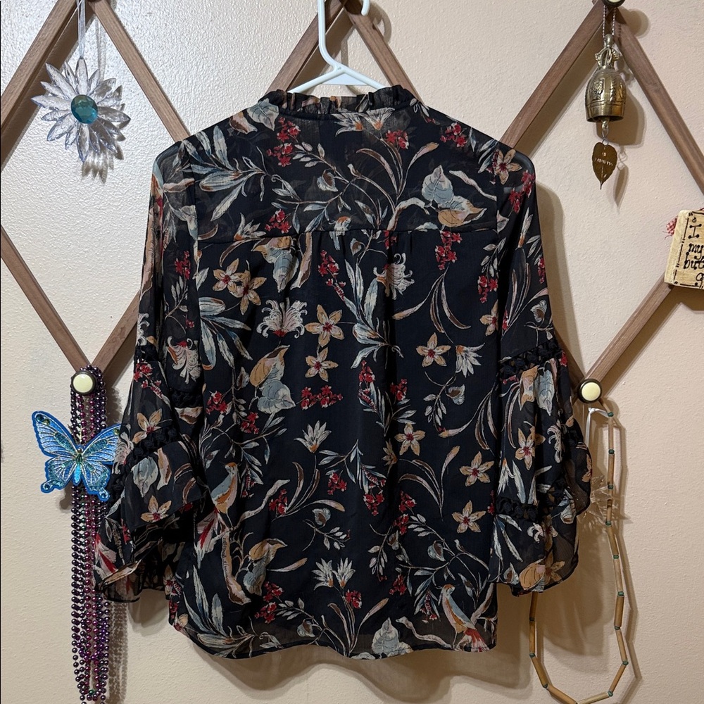 Maeve Multicolor Floral Blouse - Picture 8 of 9